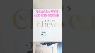 Calendrier 2024 mes jolis cheveux calendrierdelavent shortvideo calendrier2024 cheveux [upl. by Eliason]