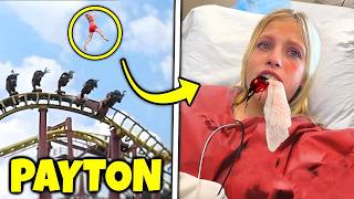 Payton fell off the roller coaster then Ninja Kidz TV [upl. by Shell624]