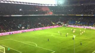 Inter Palermo 32 30012011 Rigore di Etoo Live dalla curva Nord [upl. by Damaris889]