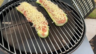 Gevulde Courgette op de Kamado  Eenvoudig Recept [upl. by Yllil]