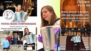 Clip concert Madlyn 15 ans soliste accordéon Église Notre dame dAuteuil PARIS 16è [upl. by Leahicm698]