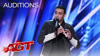 Medhat Mamdouh Beatboxes While Playing The Recorder  Americas Got Talent 2021 [upl. by Ewald536]