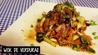 WOK O SALTEADO DE VERDURAS ESTILO ORIENTAL [upl. by Aerol]