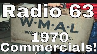 WMAL Radio 63 Commercials 1970 Washington DC [upl. by Kassandra]