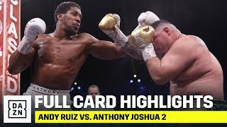 FULL CARD HIGHLIGHTS  Ruiz vs Joshua 2 [upl. by Aihsele]