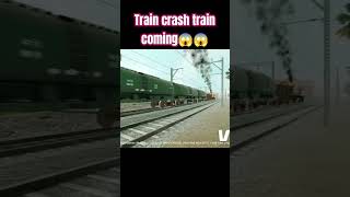 train indianrailways train crash train coming 😱😱 [upl. by Nabala]