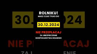 👉 PŁAC MNIEJ ZA UBEZPIECZENIE GOSPODARSTWA ROLNEGO ubezpieczenie rolnik gospodarstworolne [upl. by Ennayehc855]