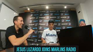 JESUS LUZARDO JOINS THE MARLINS HOT STOVE SHOW [upl. by Hajidak]