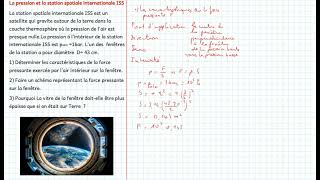 La pression et la station spatiale internationale [upl. by Ahsinav]