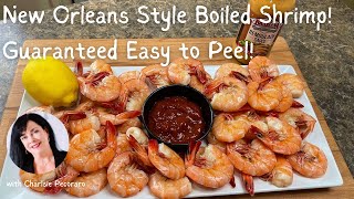 New Orleans Style Boiled Shrimp Easy peel Learn how to boil at home [upl. by Leynad]