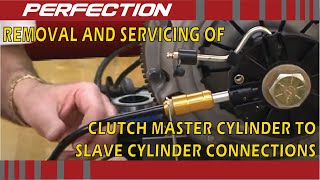 Removal and Servicing of Clutch Master Cylinder to Slave Cylinder Connections [upl. by Zurc]