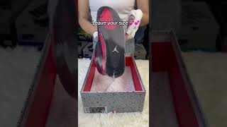 Air Jordan 4 Red ThunderLeave your shoes sizeshort sneakerhead unboxing getmyplug [upl. by Engelbert]