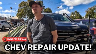 CHEVY 1500 REPAIR UPDATE 126 LIVING OFF THE VAN TRAVEL AUSTRALIA LivingOffTheVan [upl. by Girovard]