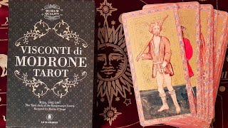 REVIEW  Visconti Di Modrone Tarot  Lo Scarabeo Museum Quality [upl. by Christan]