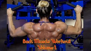 Female Bodybuilder Back Workout  Volume I fitness fitnessmotivation strongwomen gym [upl. by Adamsen686]