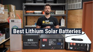 Best Lithium Solar Batteries [upl. by Cohla]