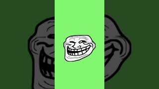 Troll face greenscreen trollface trollfacevideo trolls shortsvideoclipviralshort [upl. by Aneliram]