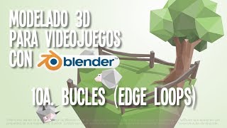 10a  Bucles Edge Loops  Modelado 3D para videojuegos con Blender [upl. by Risay689]