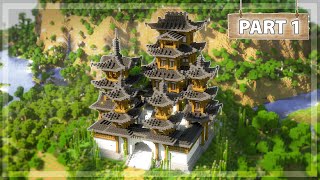 How to Build a Japanese Castle in Minecraft  Tutorial 16 [upl. by Jorgan]