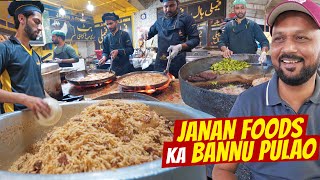 Best Bannu Pulao  Desi Murgh Painda Butt Karhai Kabab  GT Road Street Food Pakistan [upl. by Aivad]