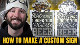 How To Build A DIY Custom CNC Metal Sign [upl. by Octavla]