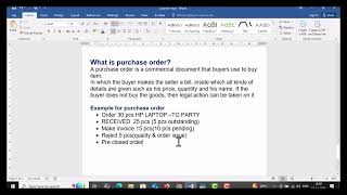 Purchase order process receipt noterejection outtally prime [upl. by Orwin]