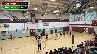 Kimpton 8th Grade Volleyball vs Nordonia  91824 [upl. by Puklich299]