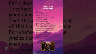 4 Non Blondes  Whats Up Lyrics shorts [upl. by Nannette]