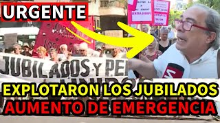 💥AUMENTO DE EMERGENCIA❗ Gran PROTESTA de JUBILADOS y Pensionados en el CONGRESO contra el DNU [upl. by Latonia]