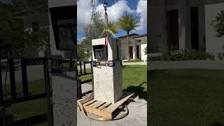 Installation of a Rock Block Mailbox [upl. by Akeenahs]