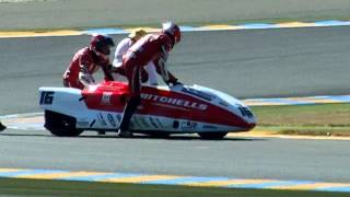 Crash side car 24 heures du Mans 2012 [upl. by Woll]