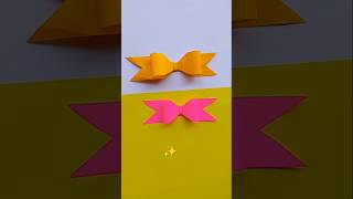 Diy Bow making  Paper Bow easy  How to make Paper Bow paperbow shorts diybows [upl. by Kristian]