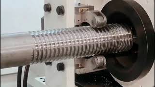 CNC Whirling Machine  Process of Lead Screw  Left and Right Screw [upl. by Gabby942]