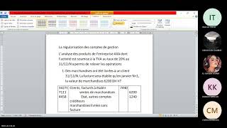 Comptabilité générale 2 2024 TP  la régularisation des comptes de gestion [upl. by Gilligan]