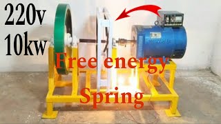 How to make Free Energy 😱😱 Full Spring Sparking full 220v [upl. by Betta174]