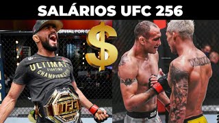 Todos Os Salários Ufc 256  Card Principal Salário Deiveson Figueiredo Ufc 256 Salários Ufc 256 [upl. by Gottwald410]