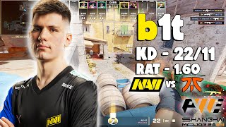 b1t CS2 POV KD 2211  NAVI VS FNATIC BO1  PW SHANGHAI MAJOR EU RMR A  CS2 2024 cs2 csgo [upl. by Friede]