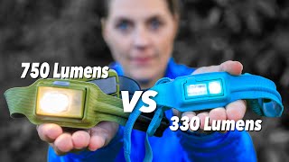 Biolite 750 Headlamp vs 330 Review  Rechargeable  Camping amp Running [upl. by Nivlek111]