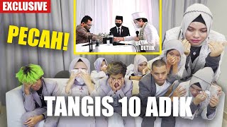 PECAH TANGIS ADIK ADIK MELEPAS ATTA HALILINTAR SAAT AKAD NIKAH TANPA KEHADIRAN KELUARGA TERCINTA [upl. by Schuh]