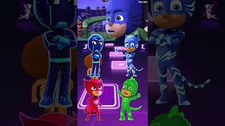 PJ Masks  Night Ninja 🆚 CatBoy 🆚 Owlette 🆚 Gekko X Dance Song Tiles Hop EDM Rush shorts [upl. by Aihsar]