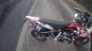 Soundcheck Husqvarna sms 125 with Full Giannelli Exhaust  quick [upl. by Granthem]