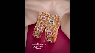 brass high gold bangles kadastunning jewelleryaffordable pricenew arrivalsbest quality [upl. by O'Shee345]