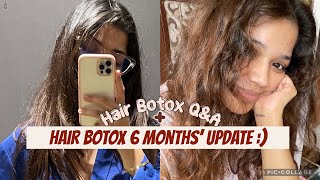 Answering all your Qs on hair Botox  6 months update  All you need to know hairbotox [upl. by Revolc943]