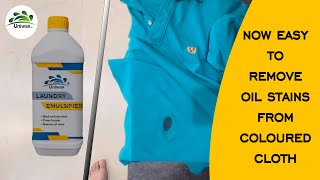 uniwax laundry emulsifier how to remove oil stains from Cloth [upl. by Yeliw348]