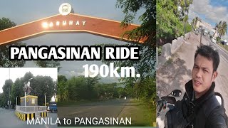 MANILA to PANGASINAN190KM SOLORIDE👍✌️ MABMtv motovlog [upl. by Tobie538]