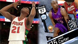 NBA 2K17 My Team  Diamond Vince Carter Dunks on 3 PS4 Pro 4K [upl. by Rekrap]