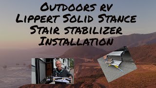 Easy fix for sagging RV stairs Lippert Solid Stance Step Stabilizer Kit installation for ORVs [upl. by Tehr]