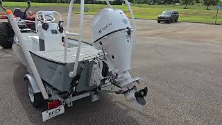 Custom Gheenoe LT25 Center Console with White 25hp by Big Franks Outdoors [upl. by Dranel9]