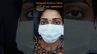 Eyebrow microblading microblading eyebrows before and after Eyebrow tattoo permanent Trichy shop [upl. by Elinnet]