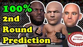 Junior dos Santos TKOs Derrick Lewis as he predicted in the 2nd round [upl. by Stichter548]